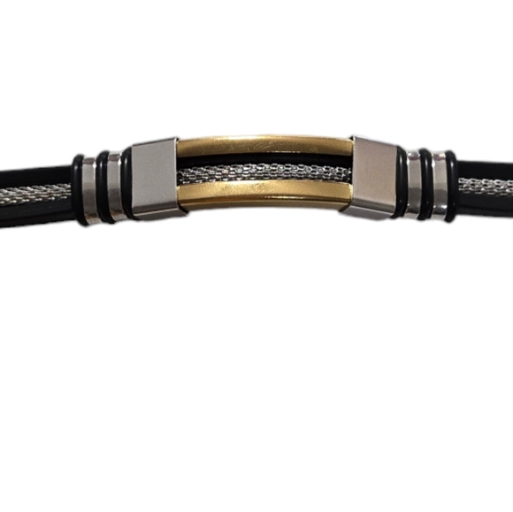 *B524456 Titanium Steel Men's Bracelet - Picture 2 of 5